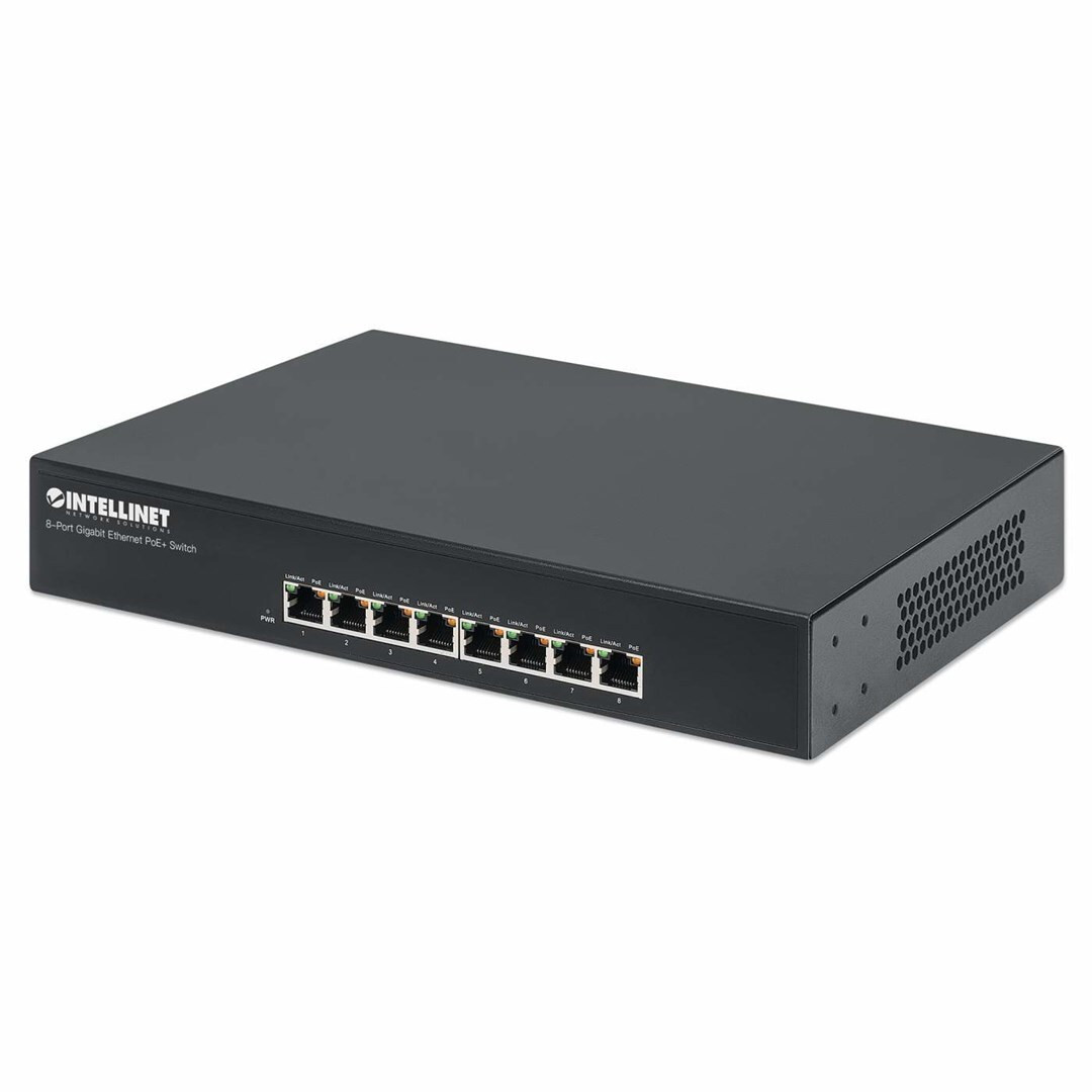 Intellinet 560641 Switch 8x GE Desktop PoE+