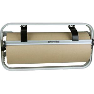 Böttcher-AG Packpapierabroller für Papier und Folie, Wandmontage, mit gezahnter Klinge, Rollenbreite bis 100cm
