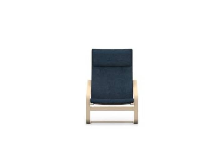 comfortly Housse pour fauteuil enfant POANG Panama coton insigne bleu Tissu en coton naturellement texturé et respirant dans des couleurs riches et vives