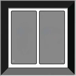 Issendorff Glas-Tastenfeld rahmenlos LCN - GTS2B