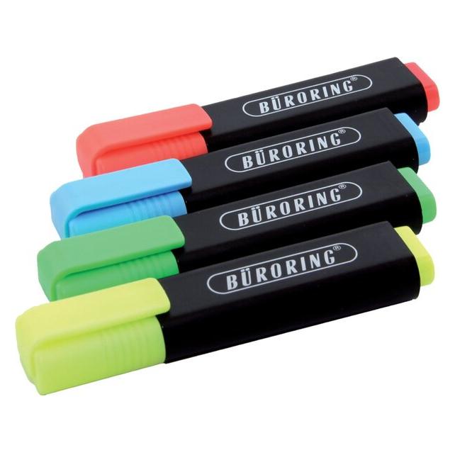 Westcott Textmarker farbsortiert, 4 St. (4x) (E-744249 00)