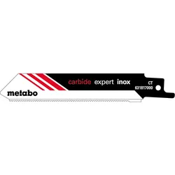 Metabo Säbelsägeblätter expert inox 115 x 1,25 mm, HM, 1,4 mm / 18 TPI - 2 Stück - 631817000