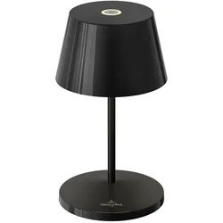 Villeroy & Boch Akku-Tischleuchte Seoul RC Alu, Eisen, Stahl Metall Schwarz keramik