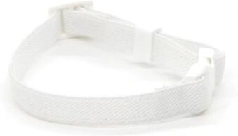 Uplift Essentials Fashion Stretch Elastic Safety Cat Collar white s