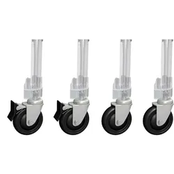 Eurobox-System Einsteckrollen-Set Outdoor Anthrazit 4 Stück