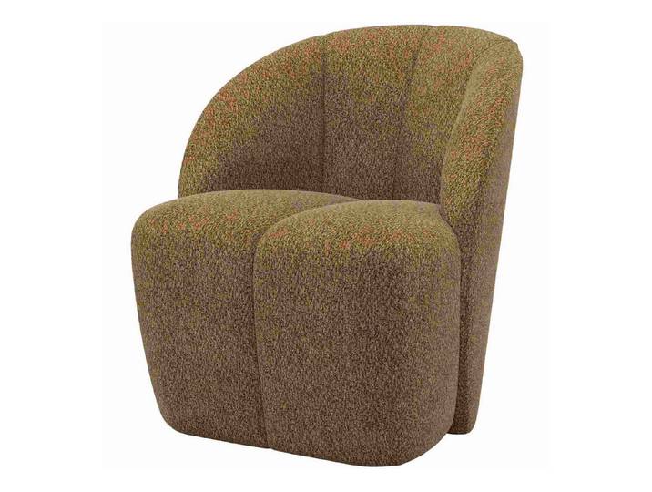 WOOOD Drehsessel Mojo Honiggelb Wollen-Stoff - moderner Relaxsessel, Drehbar, Bequeme Polsterung