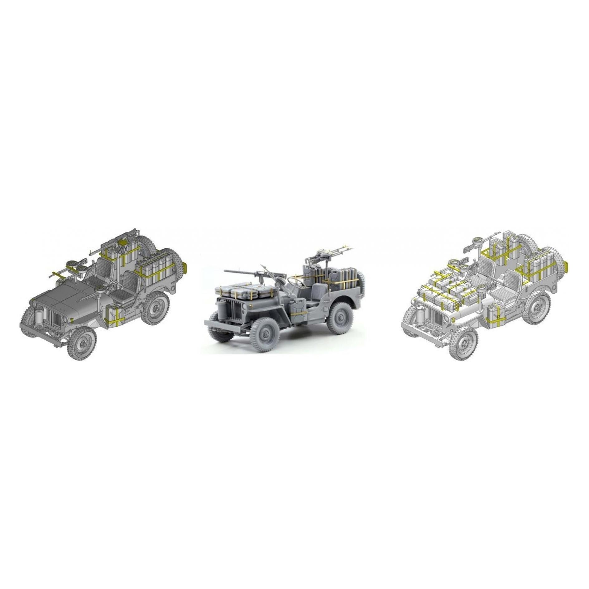 Other 1:35 SAS 4X4 Truck Unit w/Command.& Crew (540006931)
