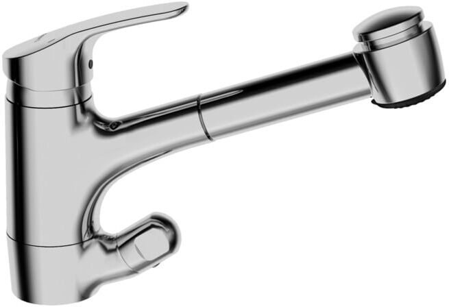 Mélangeur monotrou Hansa SPT-EH HANSAMIX DN 15 m Robinet d'arrêt tiroir pour vaisselle, chromé (01392183)
