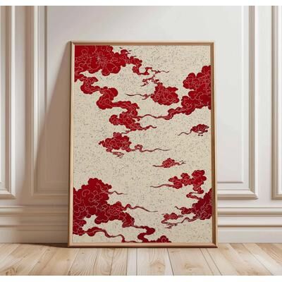 Uplifted Goods Architectural Japanese Heritage Wildlife Canvas Art n 11.81 X 15.75 In unframed
