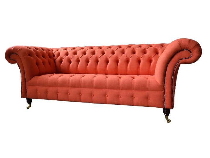 Xlmoebel Chesterfield-Sofa Chesterfield Sofa 2016-50 in edlem Design und Komfort, Hergestellt in Europa