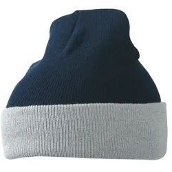 Strickmütze "MB7550" - marine/grau