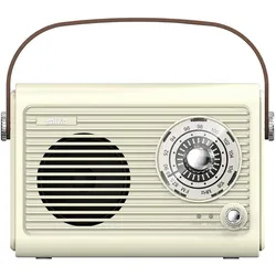 SILVA SCHNEIDER Radio Retro 30W P.M.P.O Akku UKW USB BT AuxIn beige