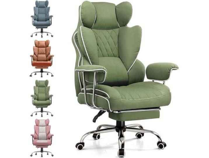 Chaise Gaming - GTPLAYER - Ergonomique - Support lombaire à ressorts ensachés - Dossier diamant - Repose-pieds