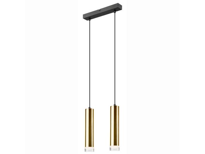Hängeleuchte Diego, Goldfarben, Metall, 6x99x32 cm, Made in Europe, Europäischer Sicherheitsstandard, Lampen & Leuchten, Innenbeleuchtung, Hängeleuchten, Pendelleuchten