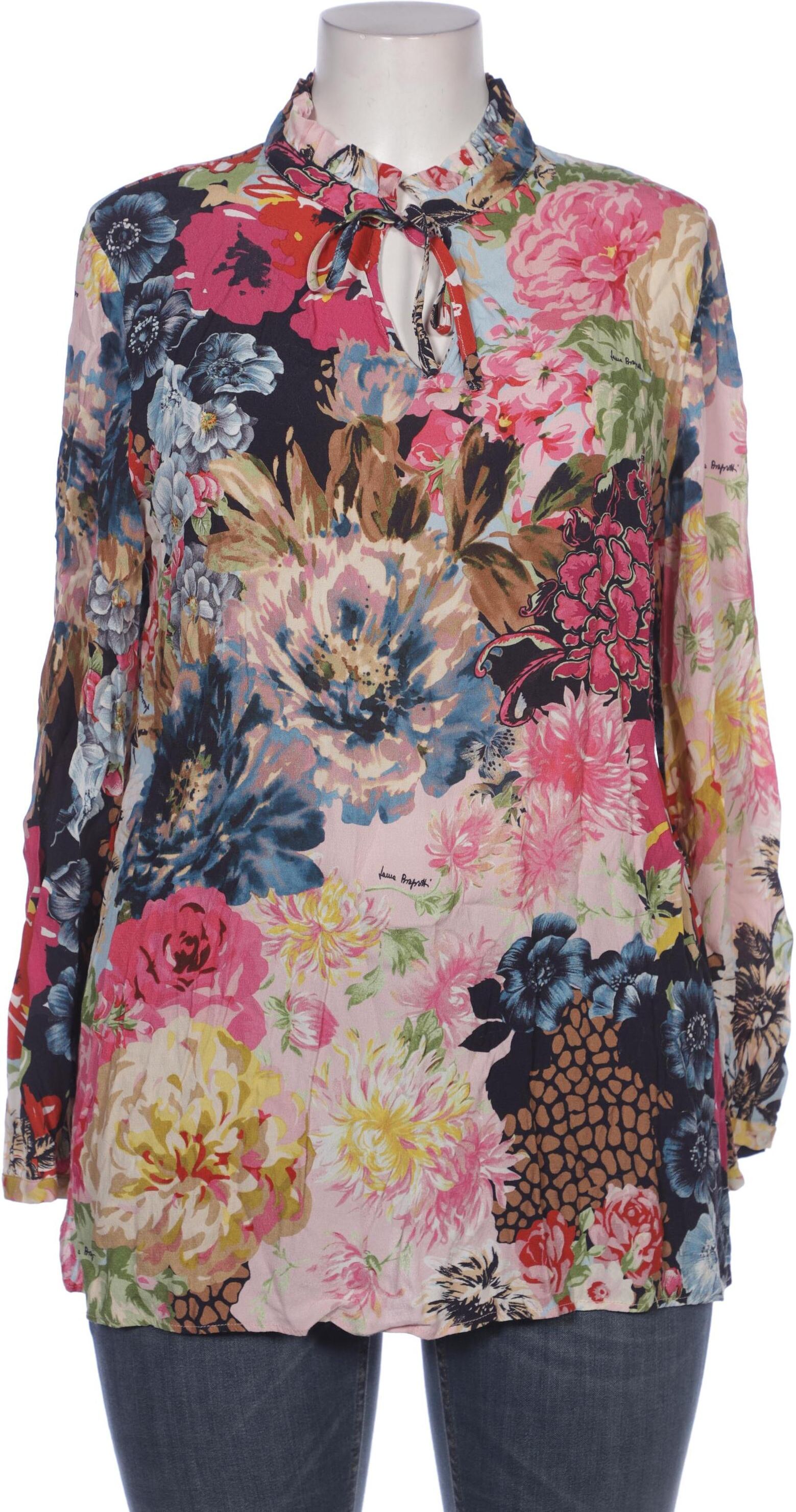 Laura Biagiotti Damen Bluse, Mehrfarbig, Gr. EU 44, Viskose - Second Hand