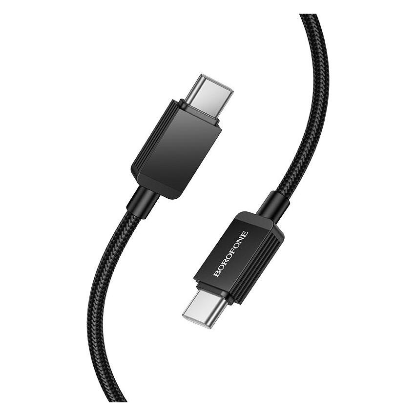 Borofone Kabel BX120 Placer - Typ C auf Typ C - PD 60W 1 Meter schwarz (1 m, 60 W) (61774800)