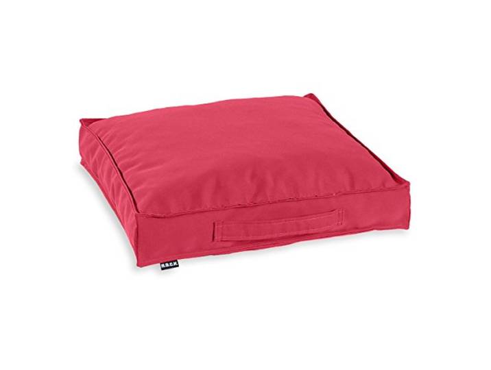H.O.C.K. Outdoor Classic Uni Matratzenkissen – Wasserabweisendes Bodenkissen mit Tragegriff – Sitzkissen mit Fleckschutz & Lichtechtheit – Made in Germany (50x50x10cm, Pink)