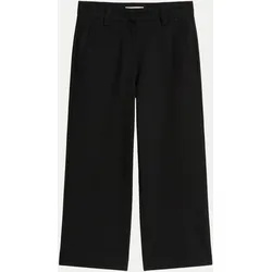 Wide-Leg Hose Schwarz 40