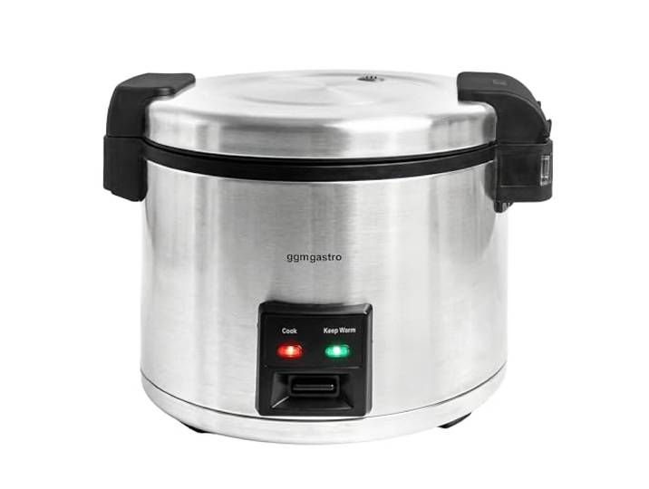 GGM Gastro Reiskocher 8 L 1,95 kW Professionelle Edelstahlbauweise, einfache Reinigung, automatisches Abschaltsystem, zuverlässiger Überhitzungsschutz