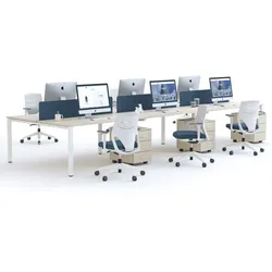 Bürotisch 6 Personen Teamarbeitsplatz Ital
