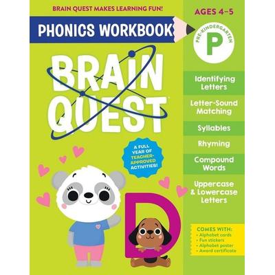Brain Quest Phonics Workbook: Pre-Kindergarten, Taschenbuch von Workman Publishing, Workman Publishing, 978-1-5235-2783-0