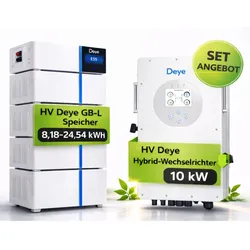 Deye  10kW  Hybrid  Wechselrichter  Hochvolt-Set  20,45  KWh  5  Speicher  +  Controller