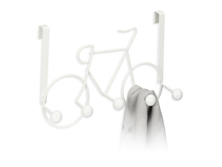 Kleiderhaken Fahrrad Weiss