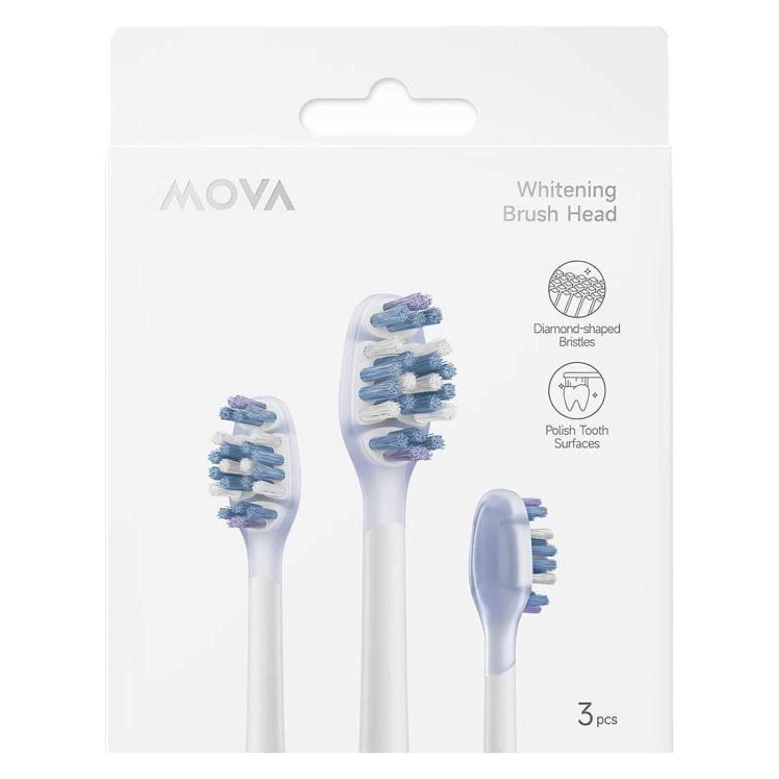 Mova Replacement brush heads for the Fresh 20 and Sensus Fresh 10 (ABH2-WH)