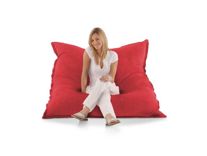 Smoothy Sitzsack SMOOTHY XXL Samt Bezug Sitzsack - Extra großer Sitzkissen