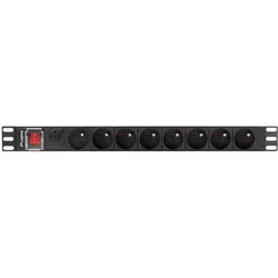 Lanberg PDU 19inch 1U 16A 8x FR 2m, USV Zubehör