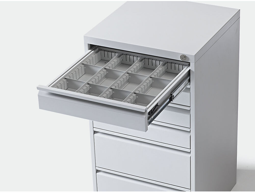 kaiserkraft Schubladeneinteilungs-Set, für Schubladenschrank, für Schubladenhöhe 100 mm