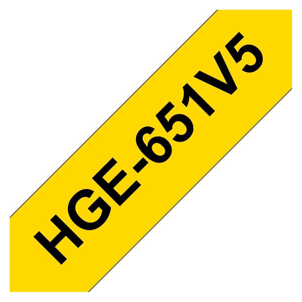 Brother HGE-651V5 - lamineret bånd - 5 (HGE651V5)