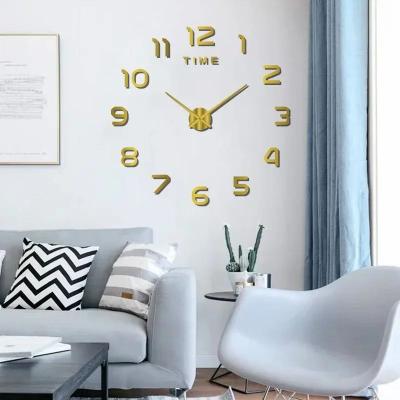 Inspire Curations Glow In The Dark Silent Wall Clock Modern DIY Luminous Home Decor black