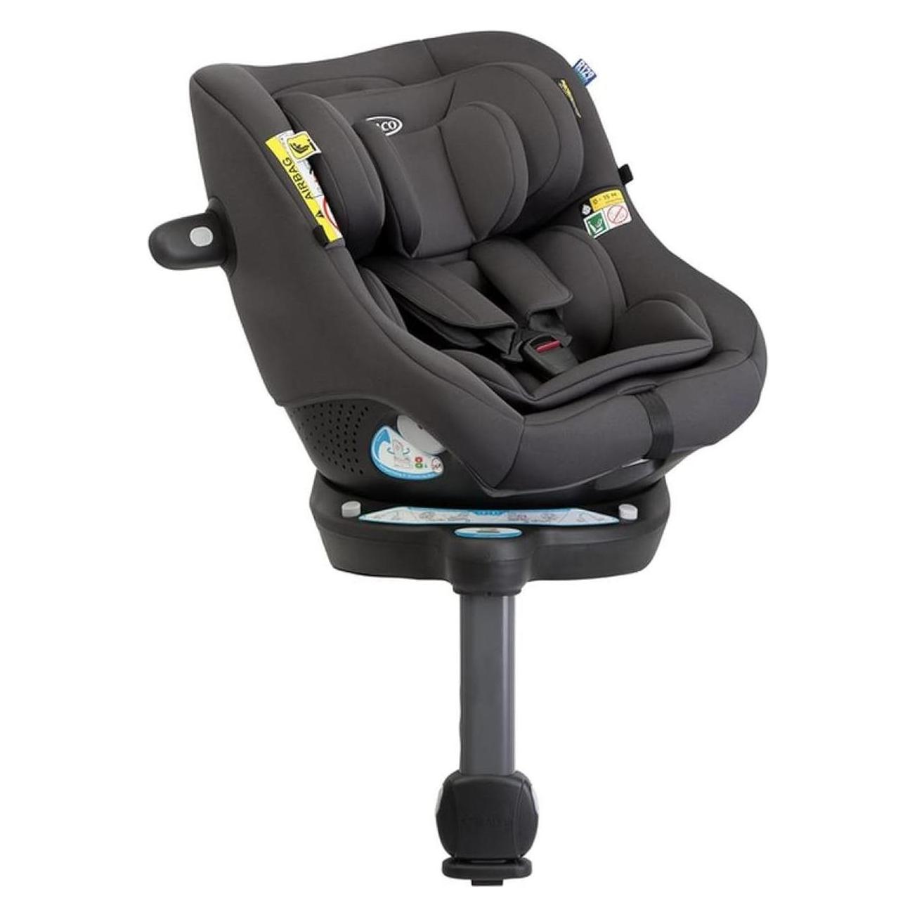 Graco ADAC-zertifiziert mit 360°-Rotation, ISOFIX-Installation und Sicherheitsumgebung (Kindersitz, ECE R129/i-Size Norm) (GC2302AAIRO000)