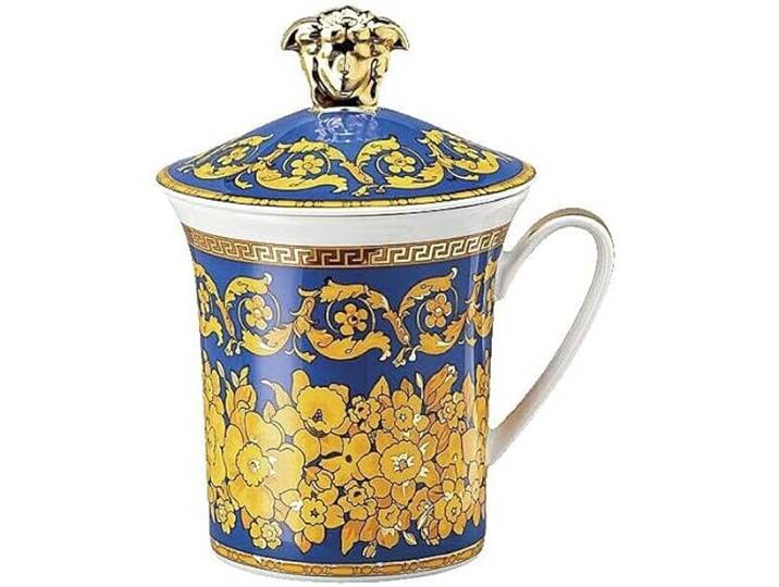 VERSACE HOME Tasse mit Deckel Floralia Blau