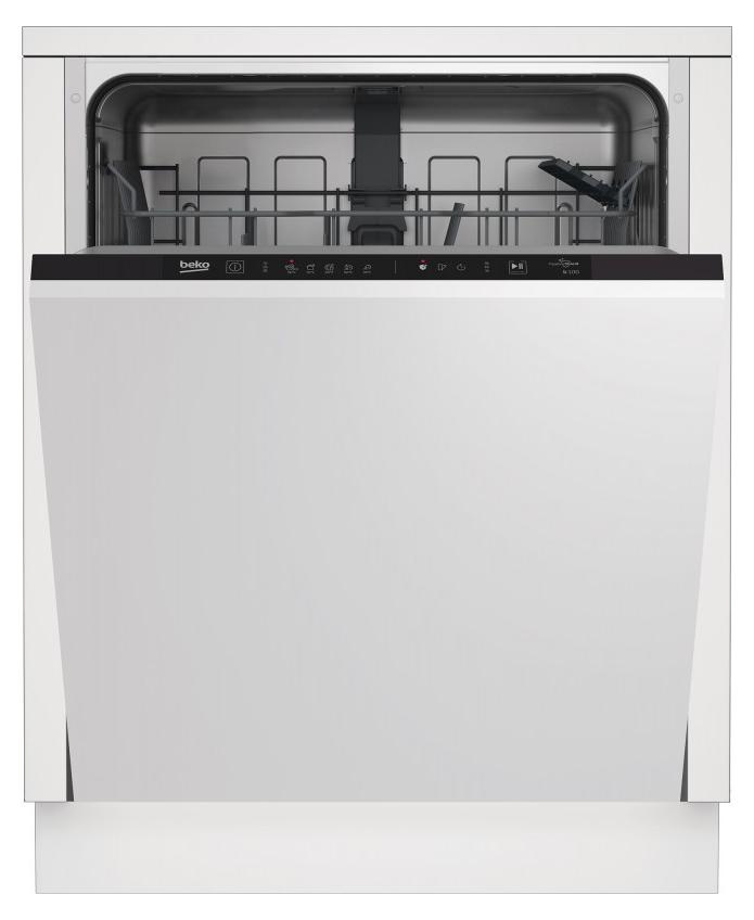 Beko b300 DVS05030X, Freistehend, Single (45 cm breit), Edelstahl, 2 Korb/Körbe, Korb, 10 Maßgedecke