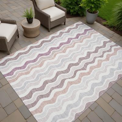 Addison Rugs Machine Washable Indoor/ Outdoor Funky Stripe Chantille Rug