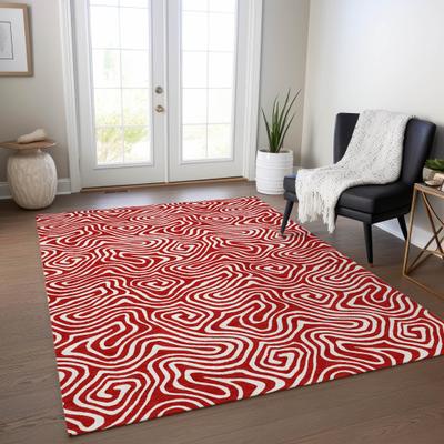 Addison Rugs Machine Washable Indoor/ Outdoor Modern Trance Chantille Rug