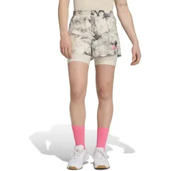Adidas Damen OTR Spray Dye 2in1 Shorts XS grau