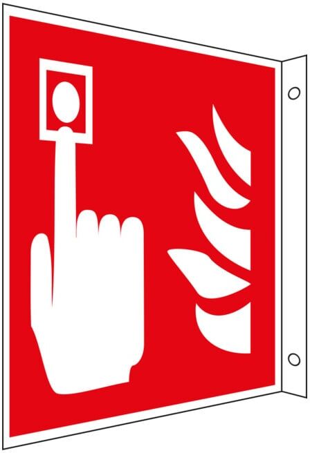 Panneau drapeau de protection incendie Eichner Détecteur d'incendie, alu (9225-13615-020)