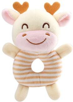 Quick Pick Pro Baby Animal Plush Rattle Toy For Newborns Sensory Hand Ring Learning Toy black