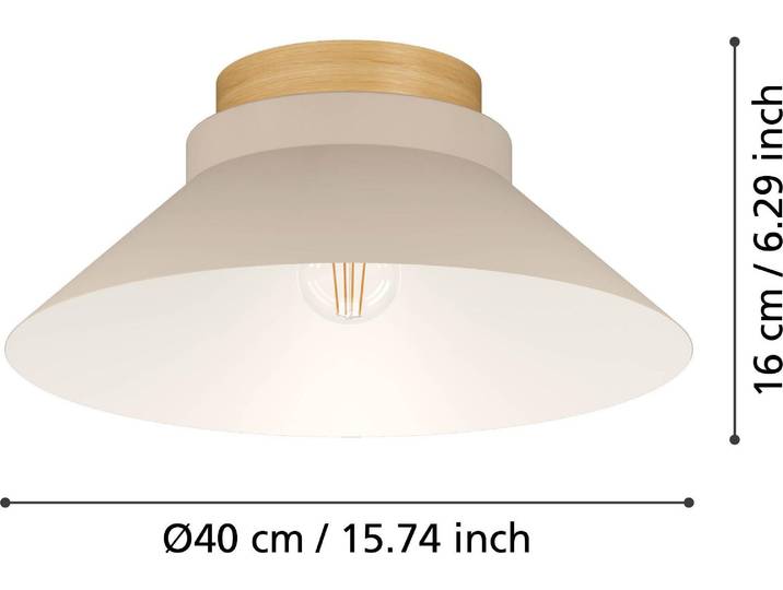 EGLO MOHARRAS, E27, IP20, Braun
