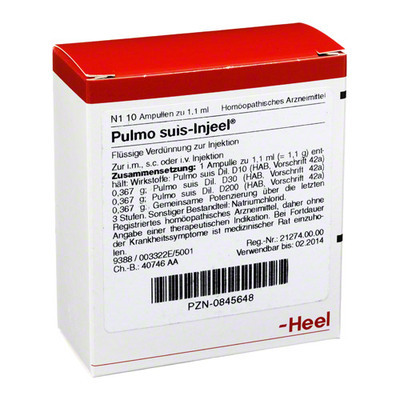Biologische Heilmittel Heel GmbH PULMO SUIS Injeel Ampullen 10 St 00845648