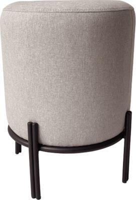 meet by Paperflow Hocker Nest, mit Schutzkappen, Polyester & Stahl, grau