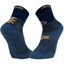 BV Sport, Herren, Sportsocken, Run Marathon 2 Mid - Laufsocken (42 - 44), Blau