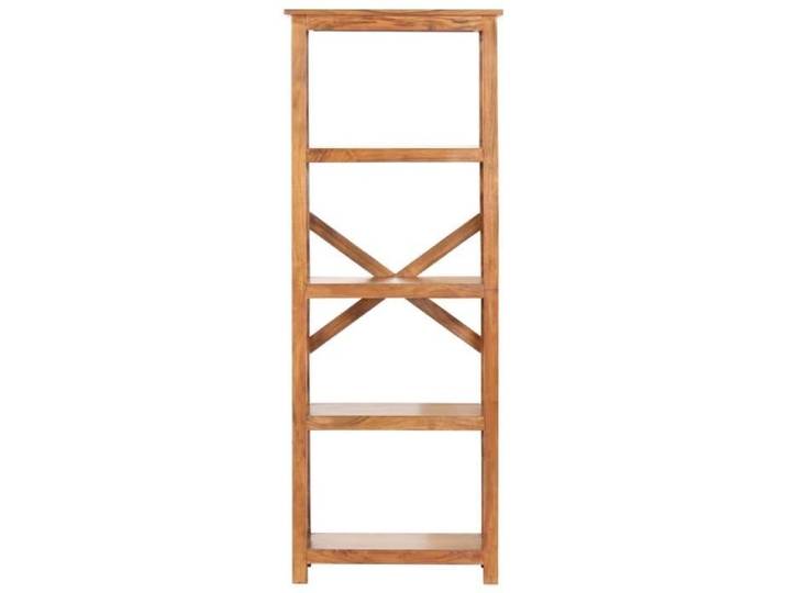 Bibliothèque - DILWE - 60x30x160 cm - Bois massif d'acacia - Finition miel - 4 étagères