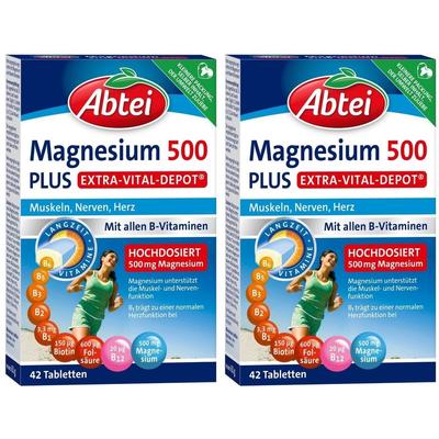 Abtei Magnesium 500 Plus Tabletten 2x 2x42 St