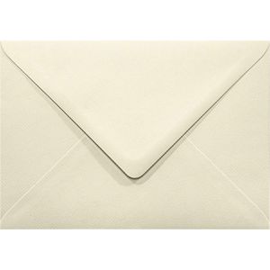 Netuno Briefumschläge Aster Laid, Ecru, B6, ohne Fenster, nassklebend, 120g/m², 25 Stück