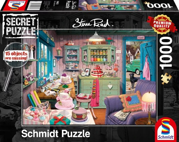Schmidt Spiele Steve Read: Secret Puzzles - Großmutters Stube (1000 Teile)
