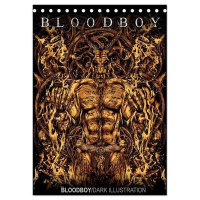 BLOODBOY/DARK ILLUSTRATION (Tischkalender 2027 DIN A5 hoch), CALVENDO Monatskalender